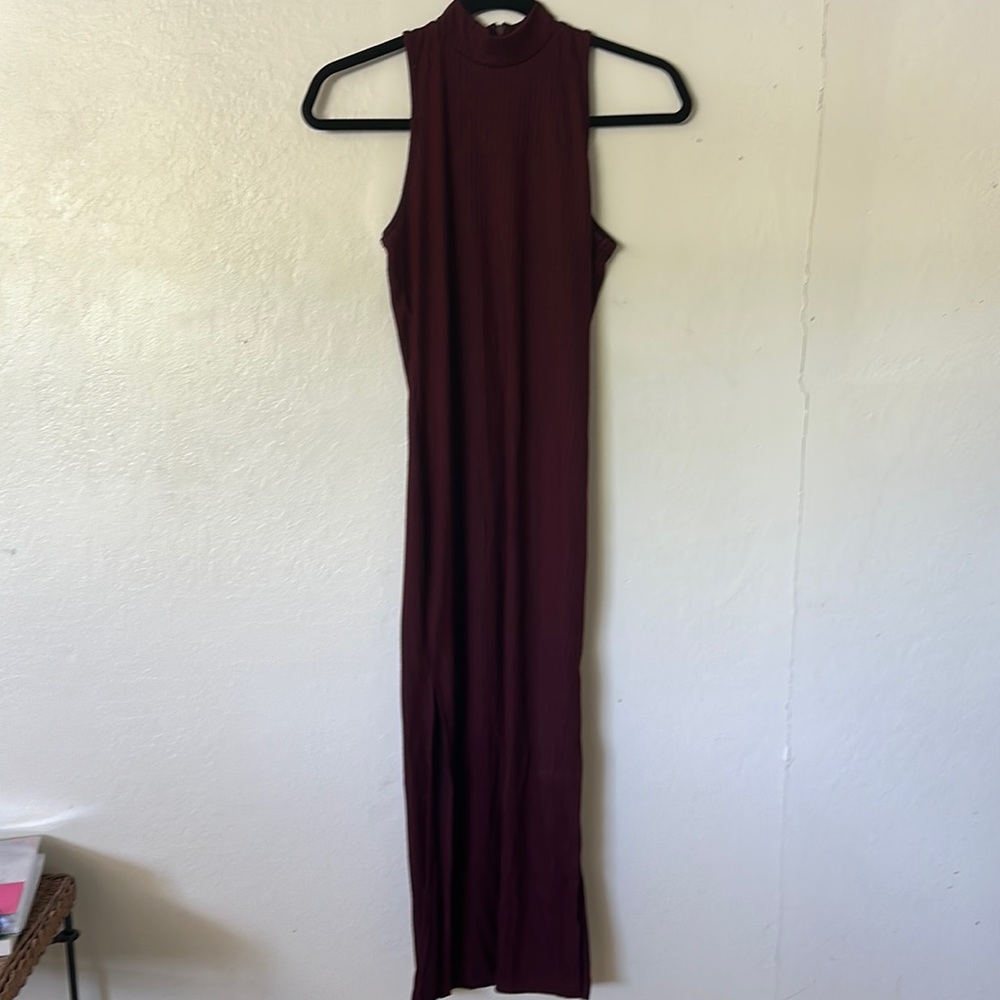 Long Maroon Dress